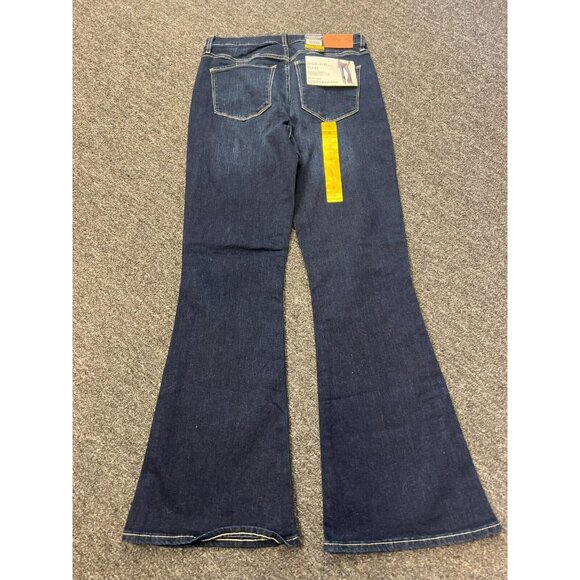NWT Lucky Brand Womens Stevie Two Way Stretch Blue High Rise Flare Jeans US Sz 8 - Picture 6 of 16